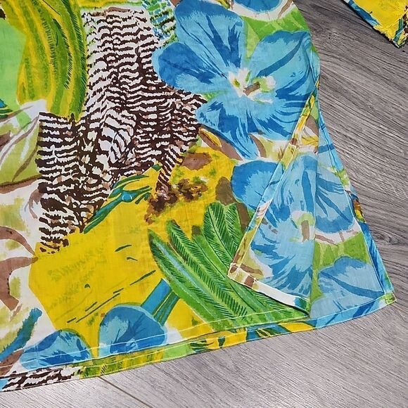 Raj Semi Sheer Embroidered Swimsuit Cover - Picture 3 of 6